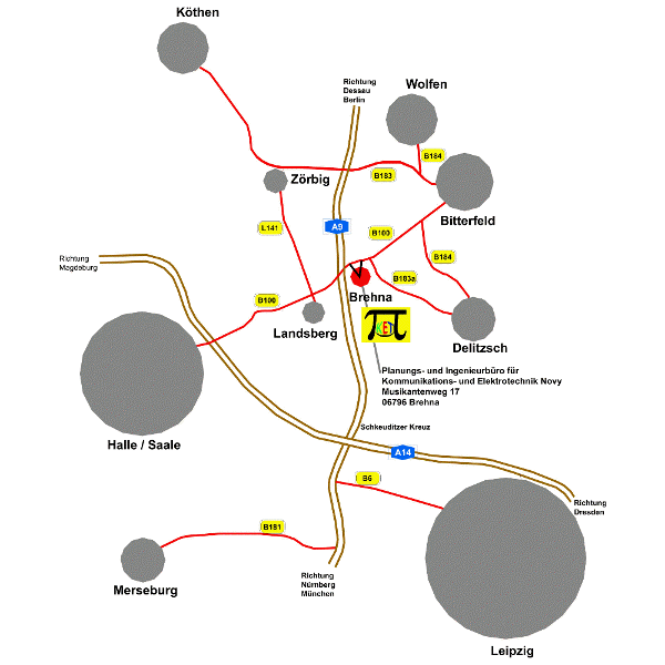 Brehna-Karte